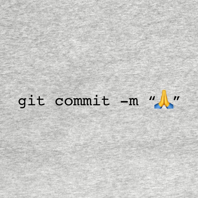 git commit prayer hands emoji by thomasesmith